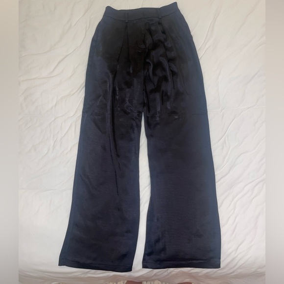 Forever 21 Satin Straight-Leg Trousers - Picture 2 of 4